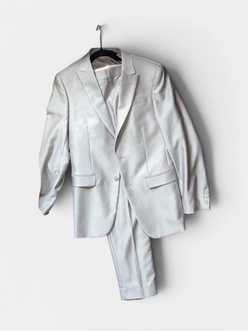 Men's White Two-Piece Suit Blazer & Trouser Set - Tailored Fit